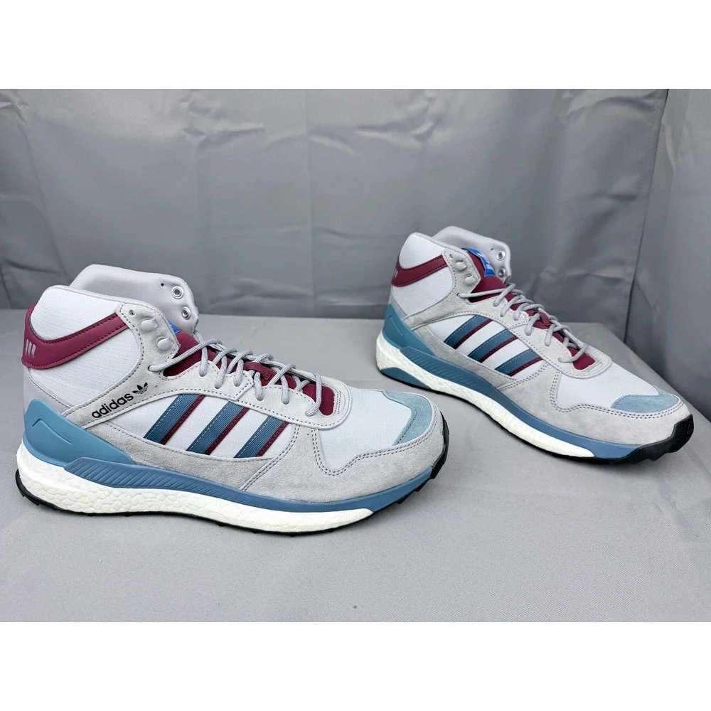 Adidas Human Made Marathon Free Hiker Grey Blue Burgundy FY9149 Mens 12.5